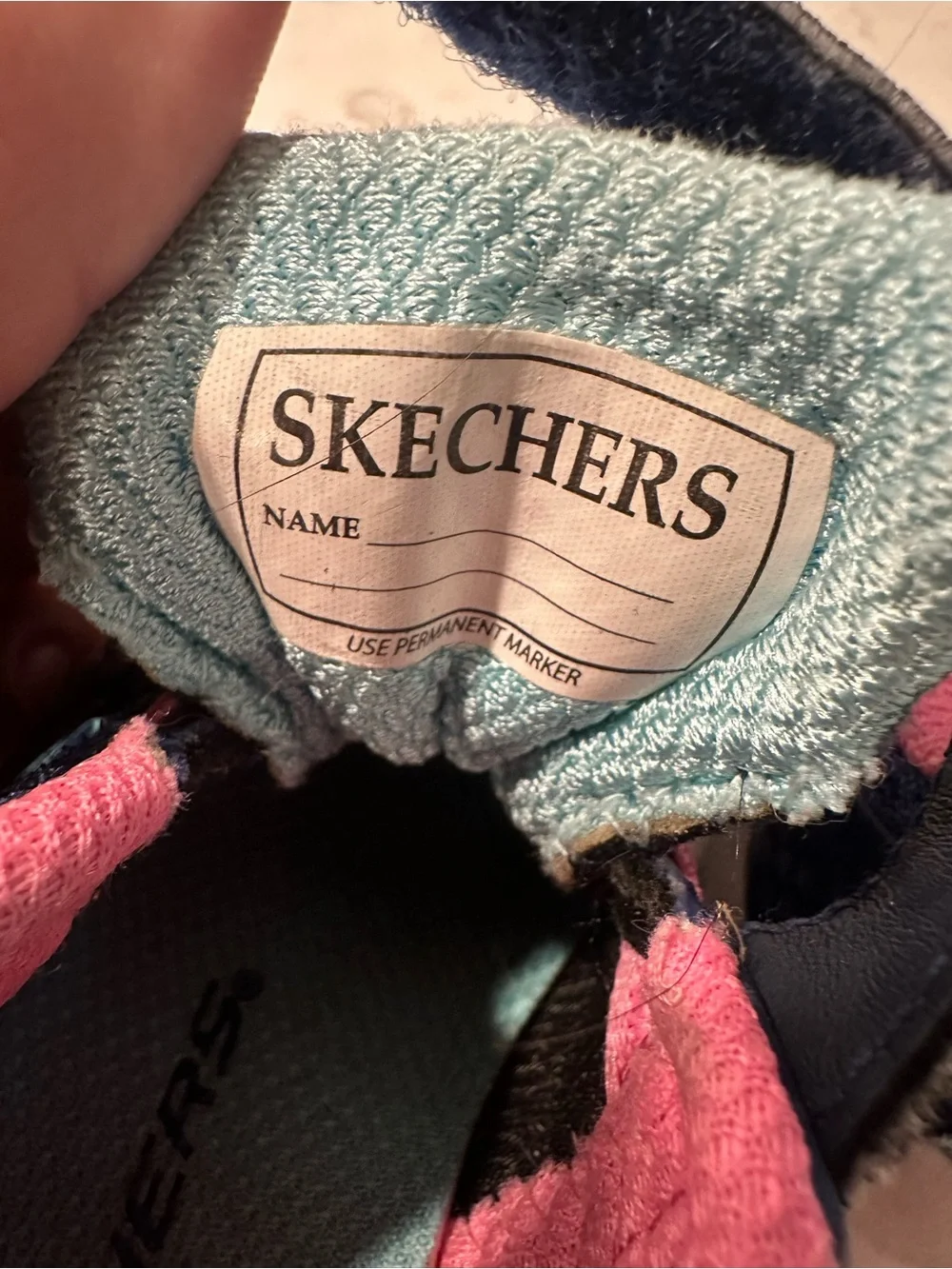 Skechers Kids Navy & Pink Lightweight Sneakers